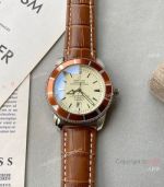 Buy Replica Breitling Superocean Brown Leather Strap